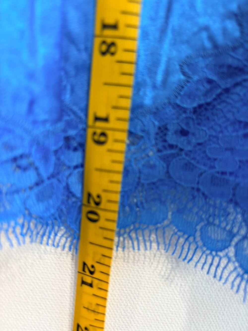 J.Crew Acetate Lace Trim Midi Skirt Cobalt Blue Y2K Size  XS - Picture 4 of 6